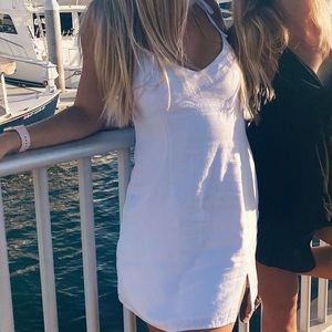 White linen Abercrombie and Fitch Dress SIZE SMALL